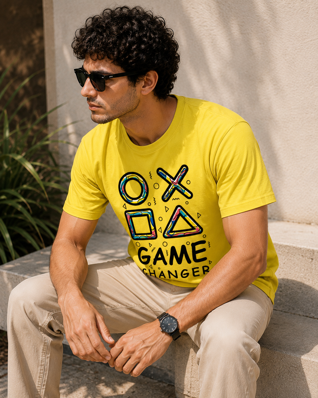 Gaming Symbols Graphic Men Classic Fit T-Shirt