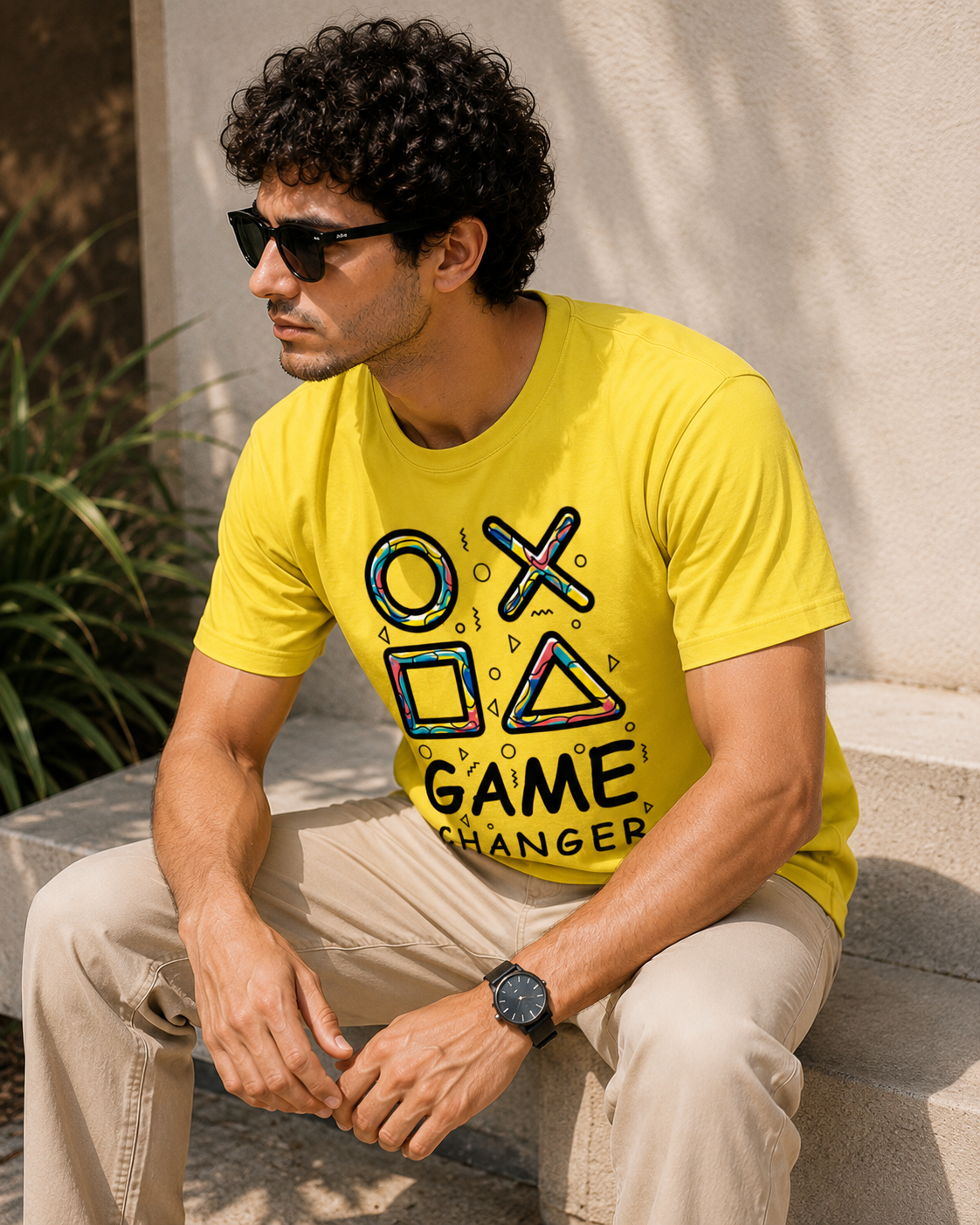 Gaming Symbols Graphic Men Classic Fit T-Shirt