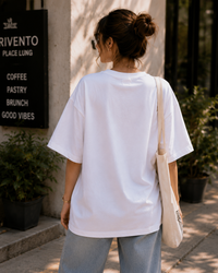 Women Cannauta Cartoon Oversized T-Shirt