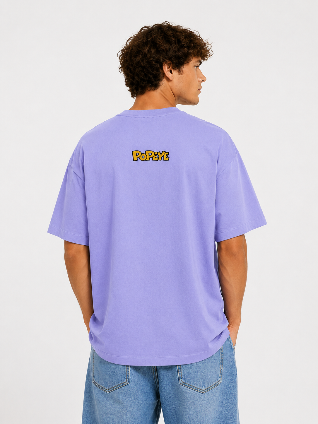 Popeye Power Oversized Graphic T-Shirt for Men