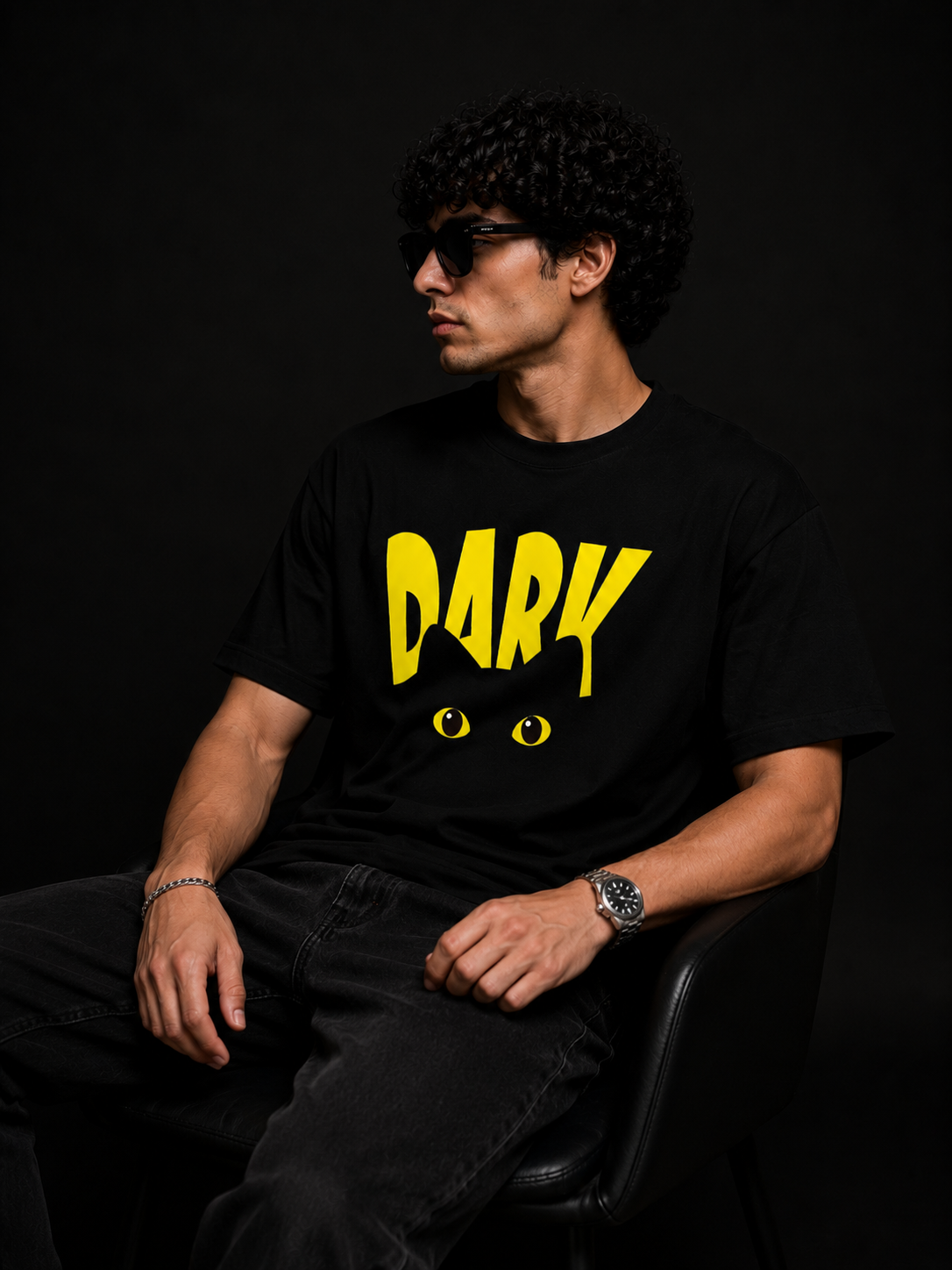 Dark Mode Cat Eyes Men Classic Fit T-Shirt
