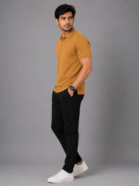 Signature Men Classic Fit Mustard Yellow Polo T-Shirt