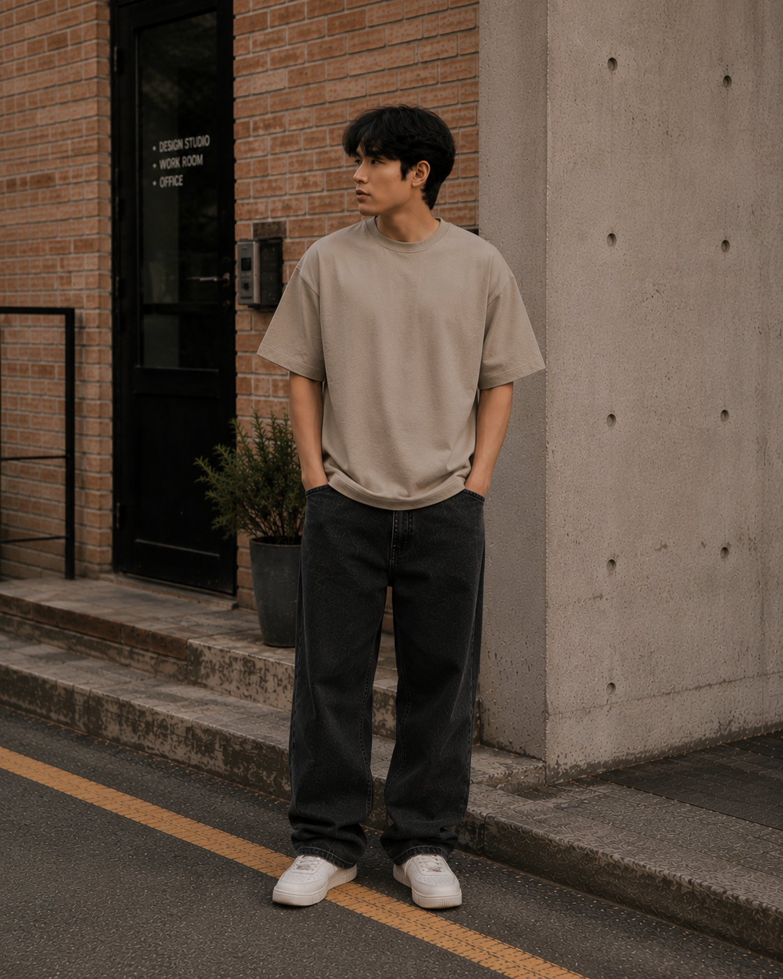 No Introduction Needed Oversized Graphic T-Shirt for Men