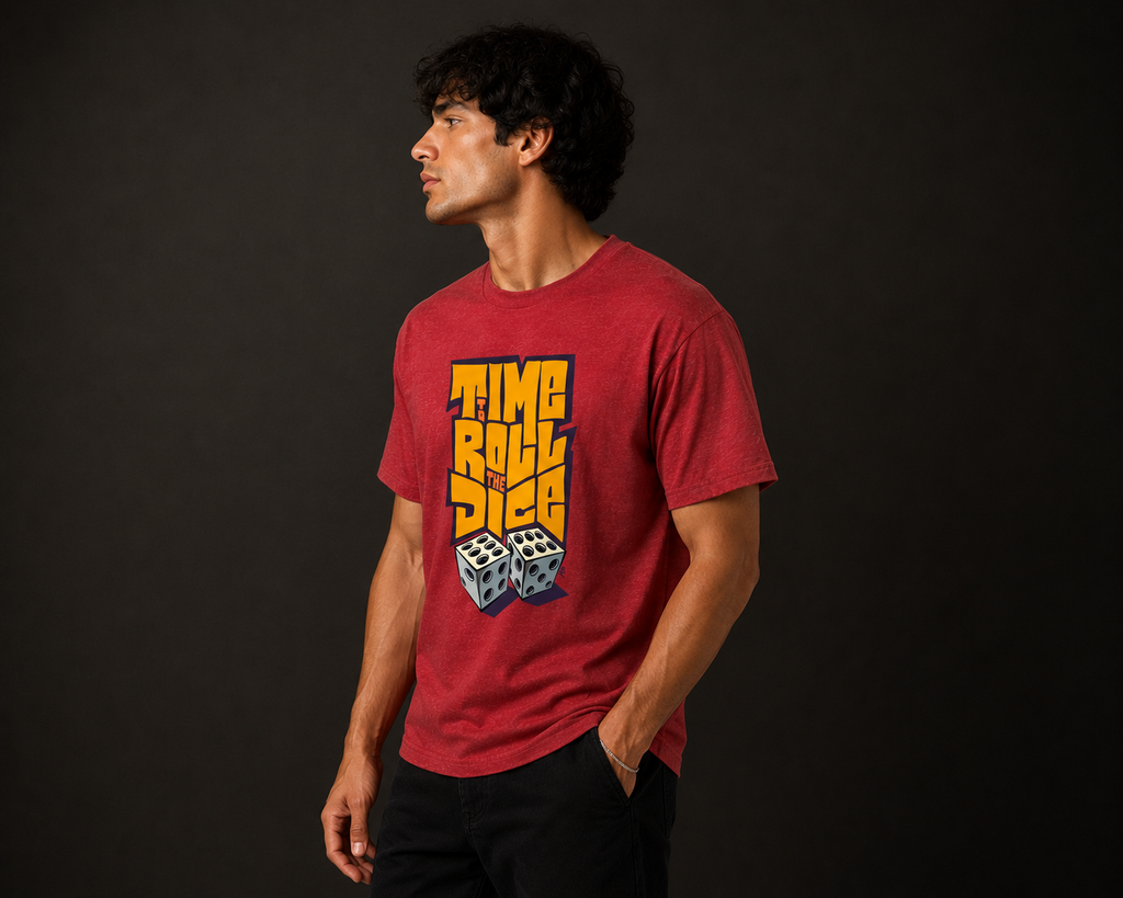 Time to Roll the Dice Graphic Men Classic Fit T-Shirt