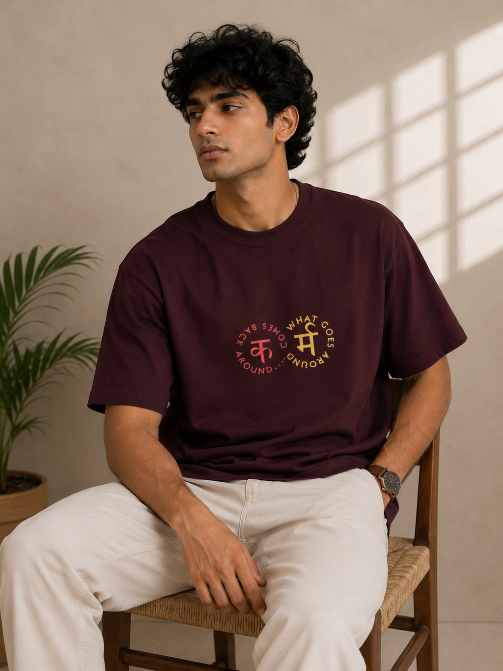 Karma Symbol Graphic Men Classic Fit T-Shirt