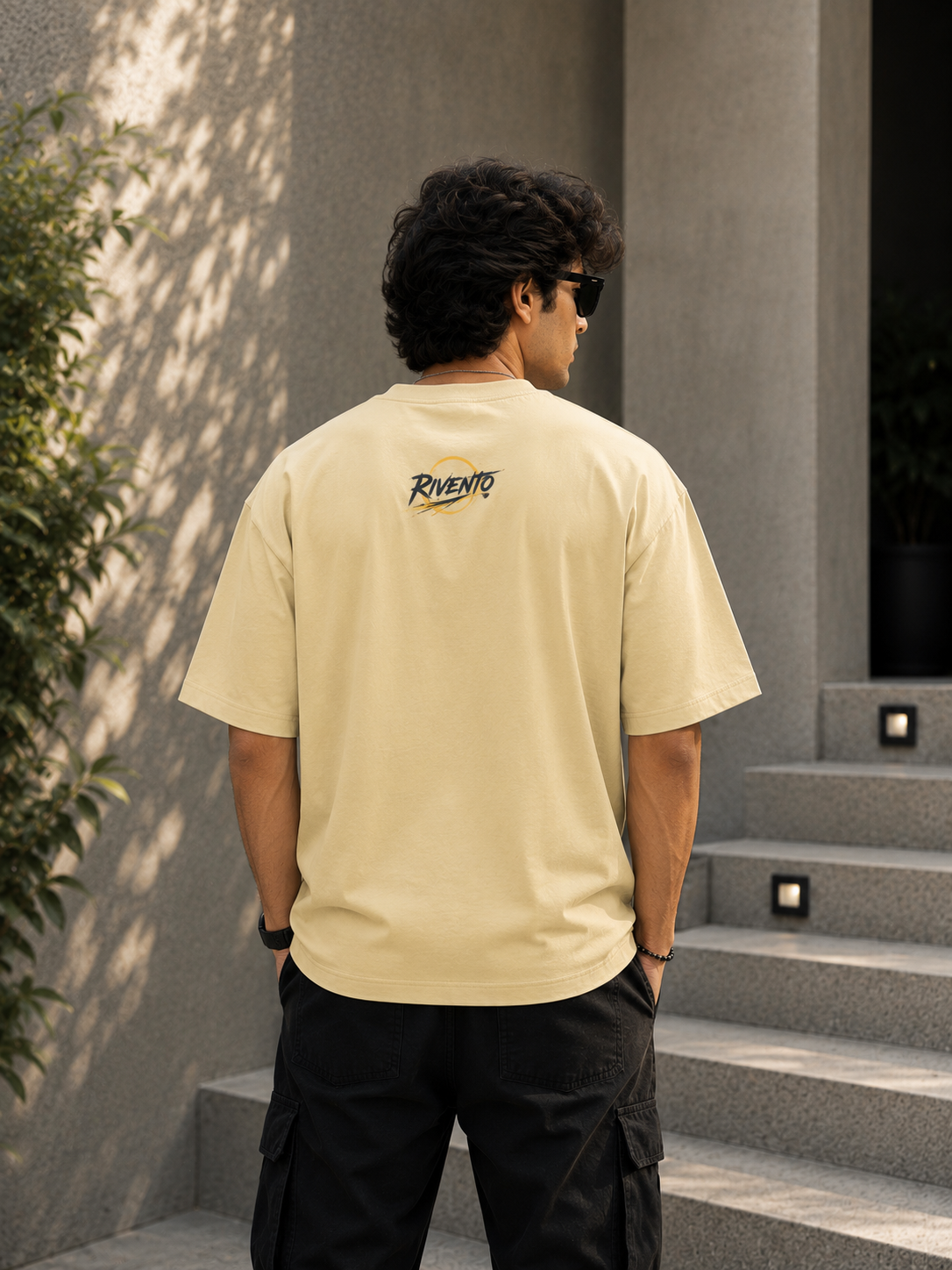 Night Vision Oversized Graphic T-Shirt for Men