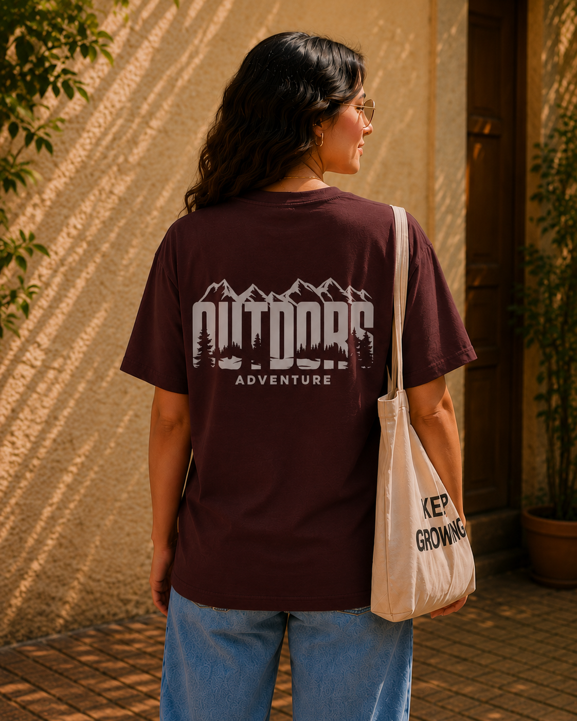 Women Mountain Wilderness Graphic T-Shirt