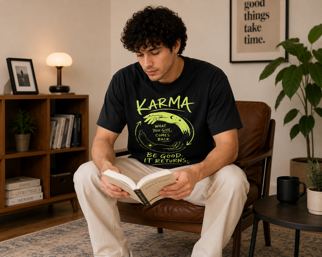 Karma Quote Graphic Men Classic Fit T-Shirt