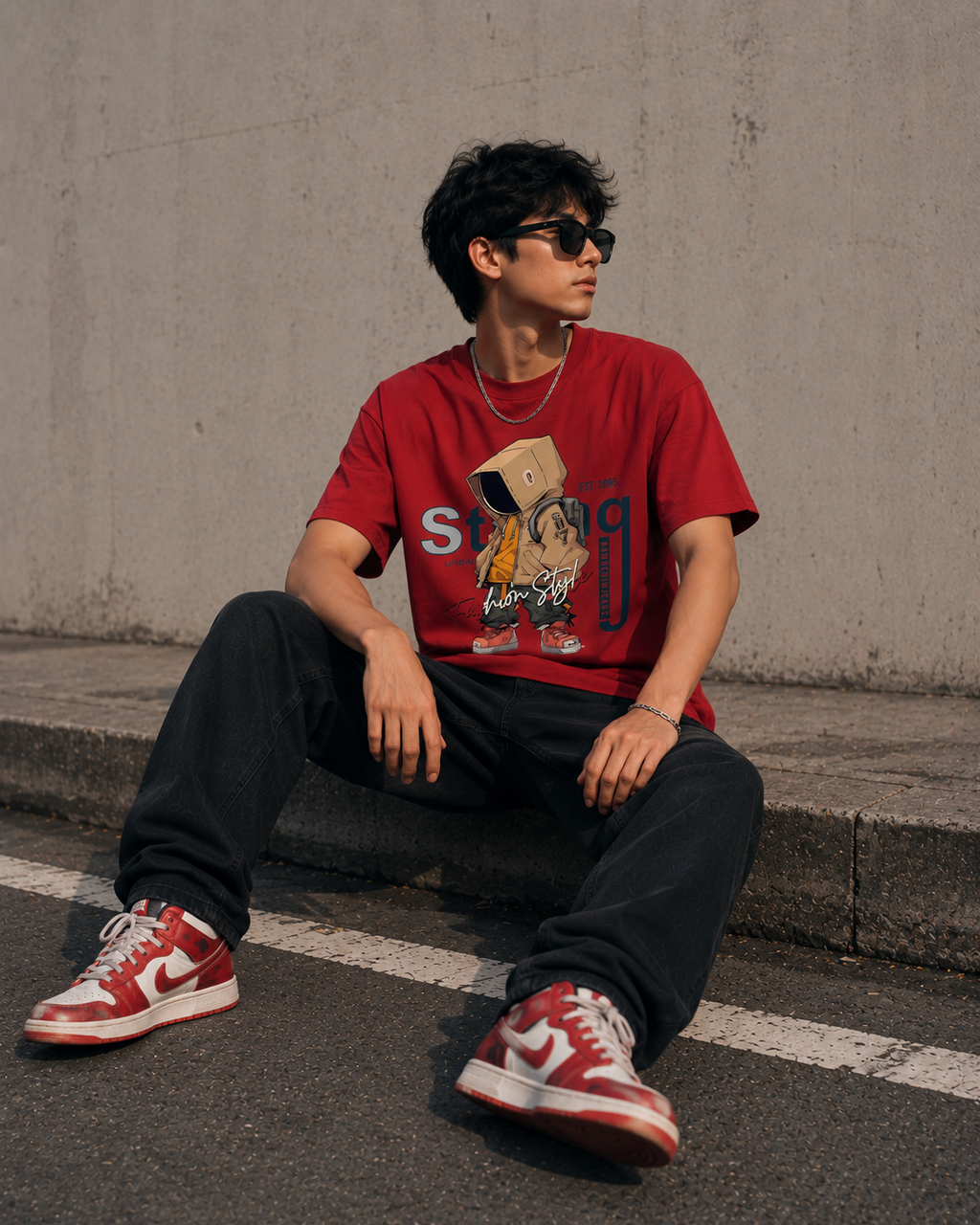Urban Street Style Graphic Men Classic Fit T-Shirt