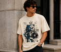 Cosmic Cub Oversized Graphic T-Shirt for Men