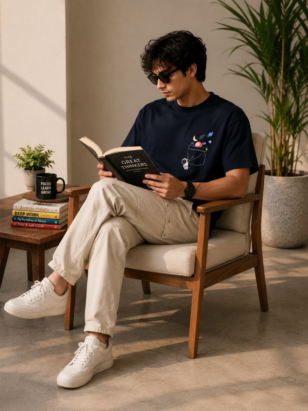 Pocket Astronaut Space Graphic Men Classic Fit T-Shirt