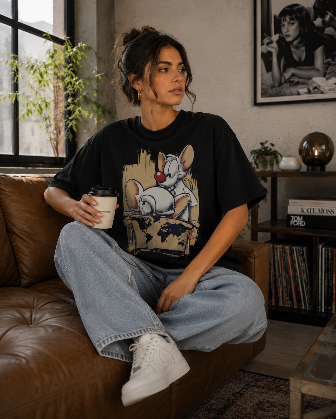 Women Nostalgic Cartoon Graphic T-Shirt
