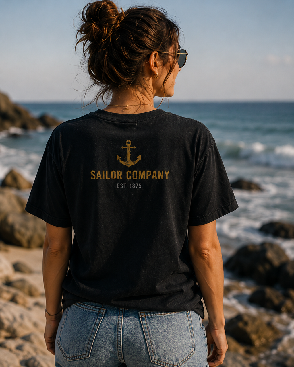 Women Sailor Life Nautical Graphic T-Shirt
