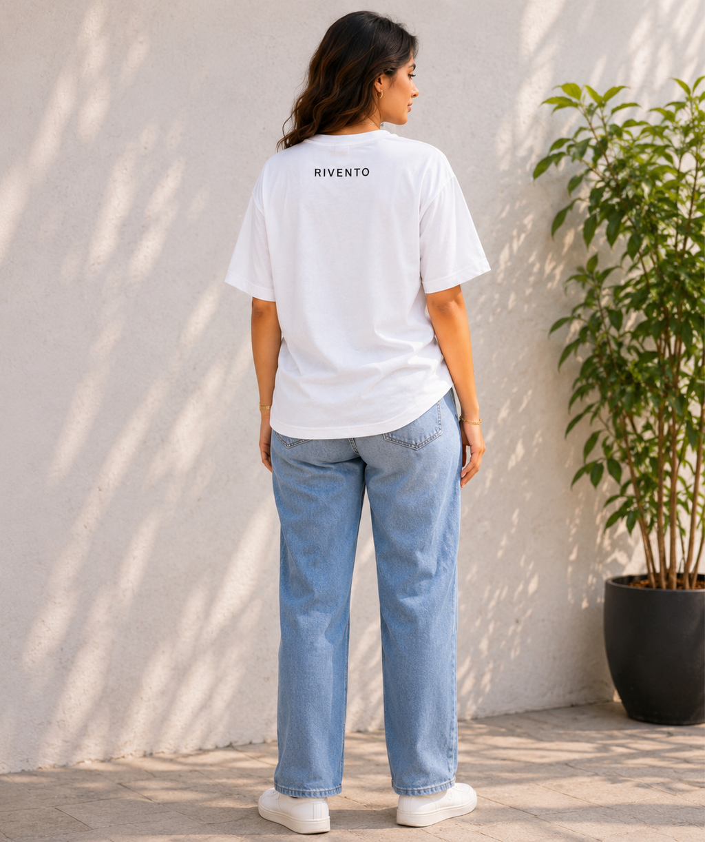 Women Independent Spirit Typography Oversized T-Shirt