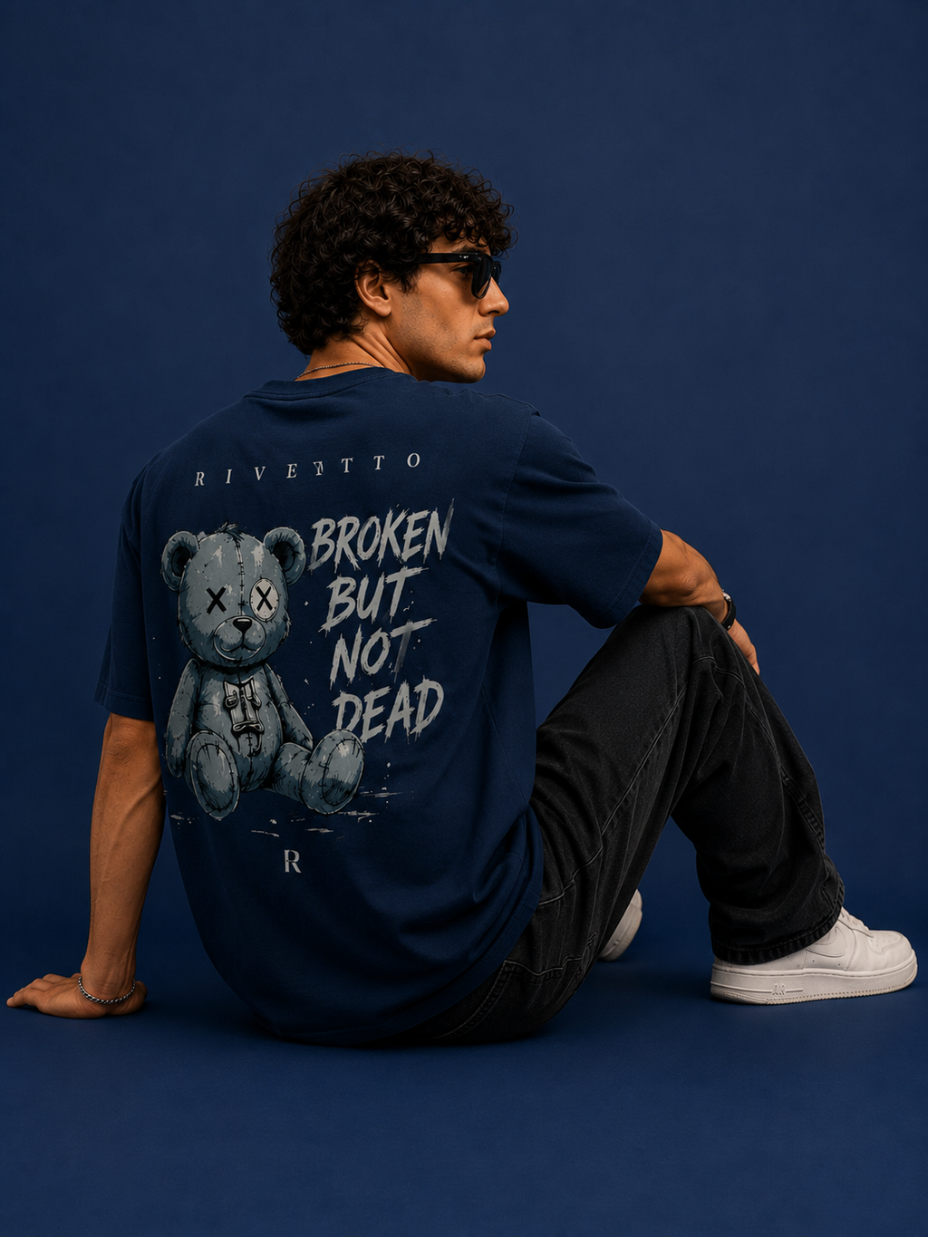 Broken But Unbroken Oversized Graphic T-Shirt for Men