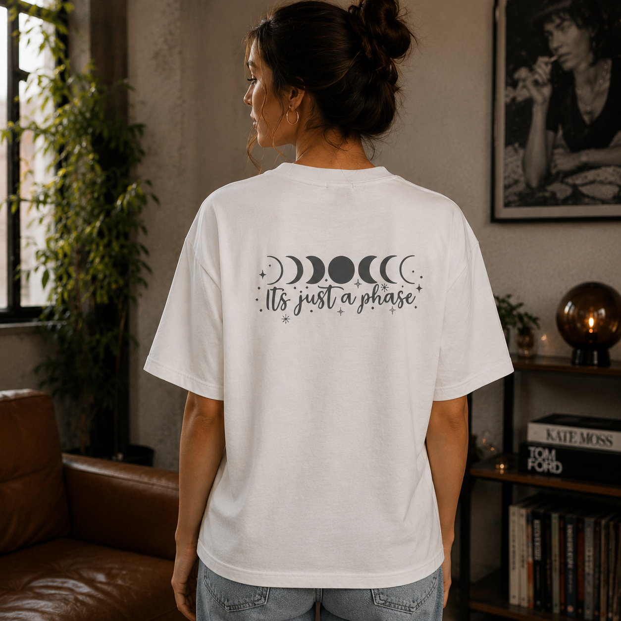Women Celestial Sun & Moon Graphic T-Shirt