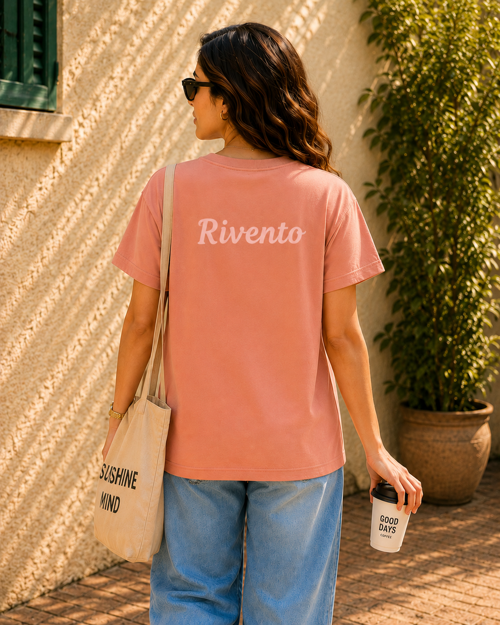 Rivento Minimal Logo Women T-Shirt