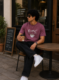 E=MC² Coffee Formula Men Classic Fit Graphic T-Shirt