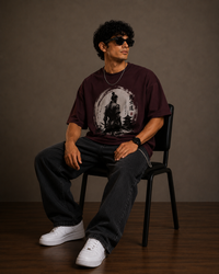Bushido Spirit Oversized Graphic T-Shirt for Men