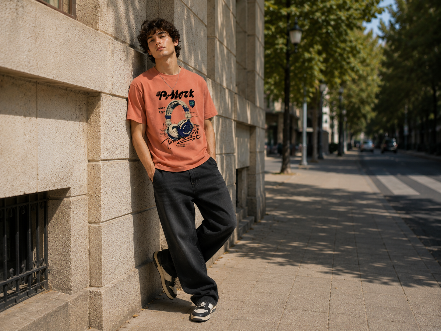 Music Vibes Headphone Graphic Men Classic Fit T-Shirt