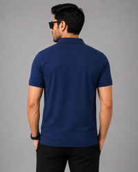 Signature Men Classic Fit Royal Blue Polo T-Shirt
