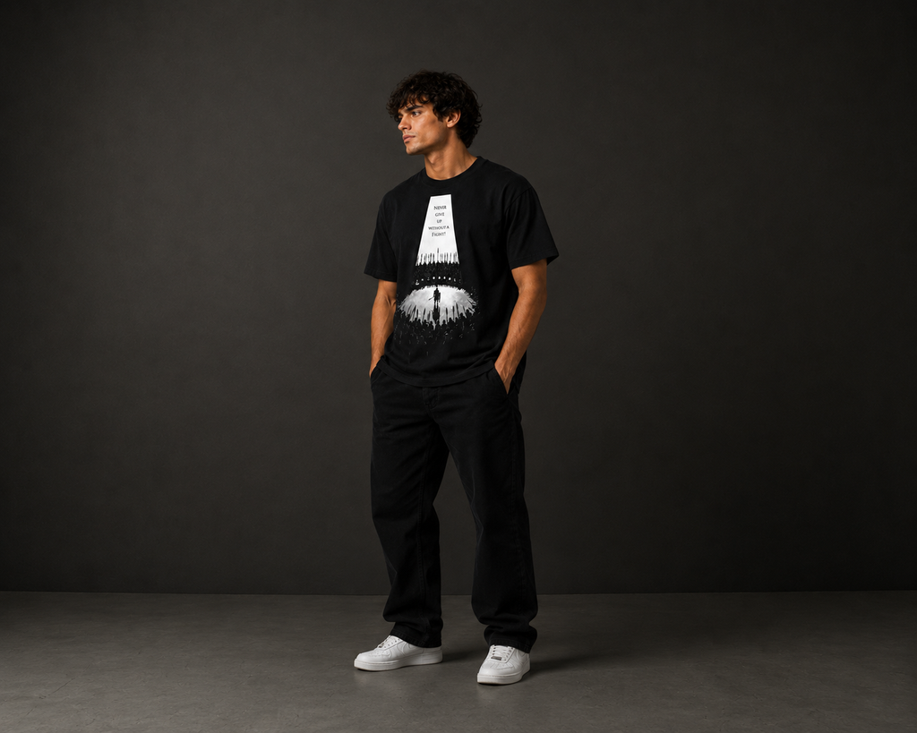 Never Give Up Without a Fight Men Classic Fit T-Shirt