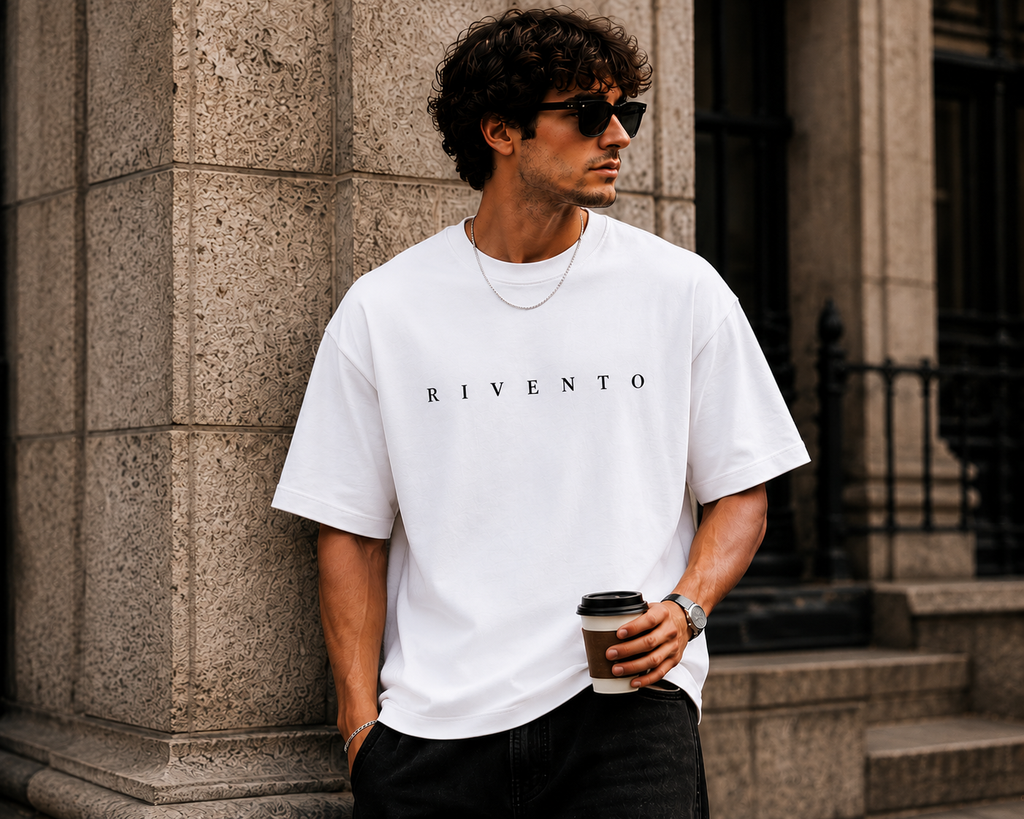 Focus Mode On Oversized Graphic T-Shirt for Men
