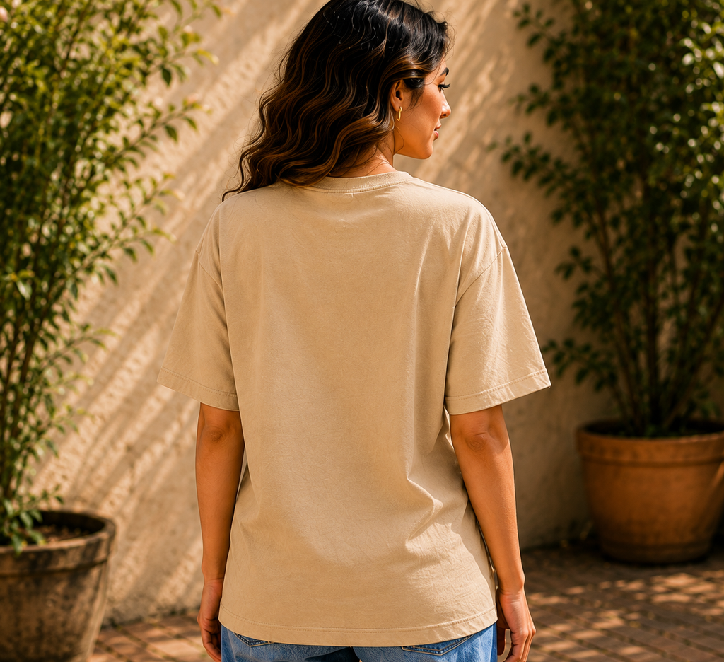 Women Urban Beats Headphone Oversized Tee
