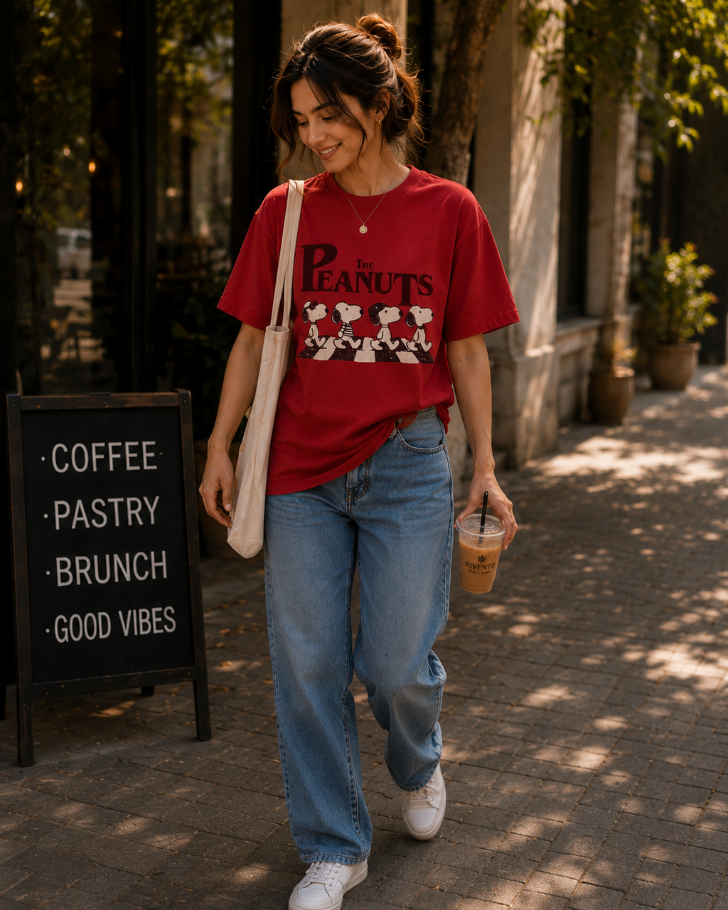 Women Retro Snoopy Cartoon Graphic T-Shirt
