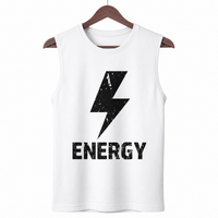Energy White Men's Graphic Tank Top