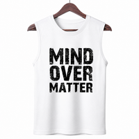 Mind Over Matter White Men's Graphic Tank Top