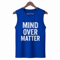 Mind Over Matter Royal Blue Men's Graphic Tank Top