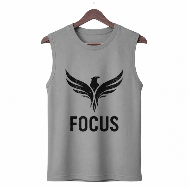 Focus Graphic Tank Top For Men