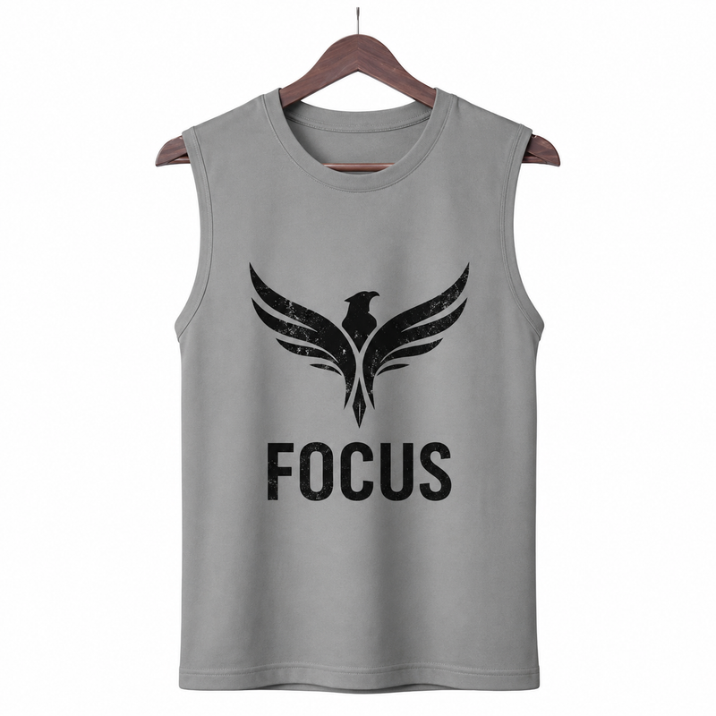 Focus Graphic Tank Top For Men