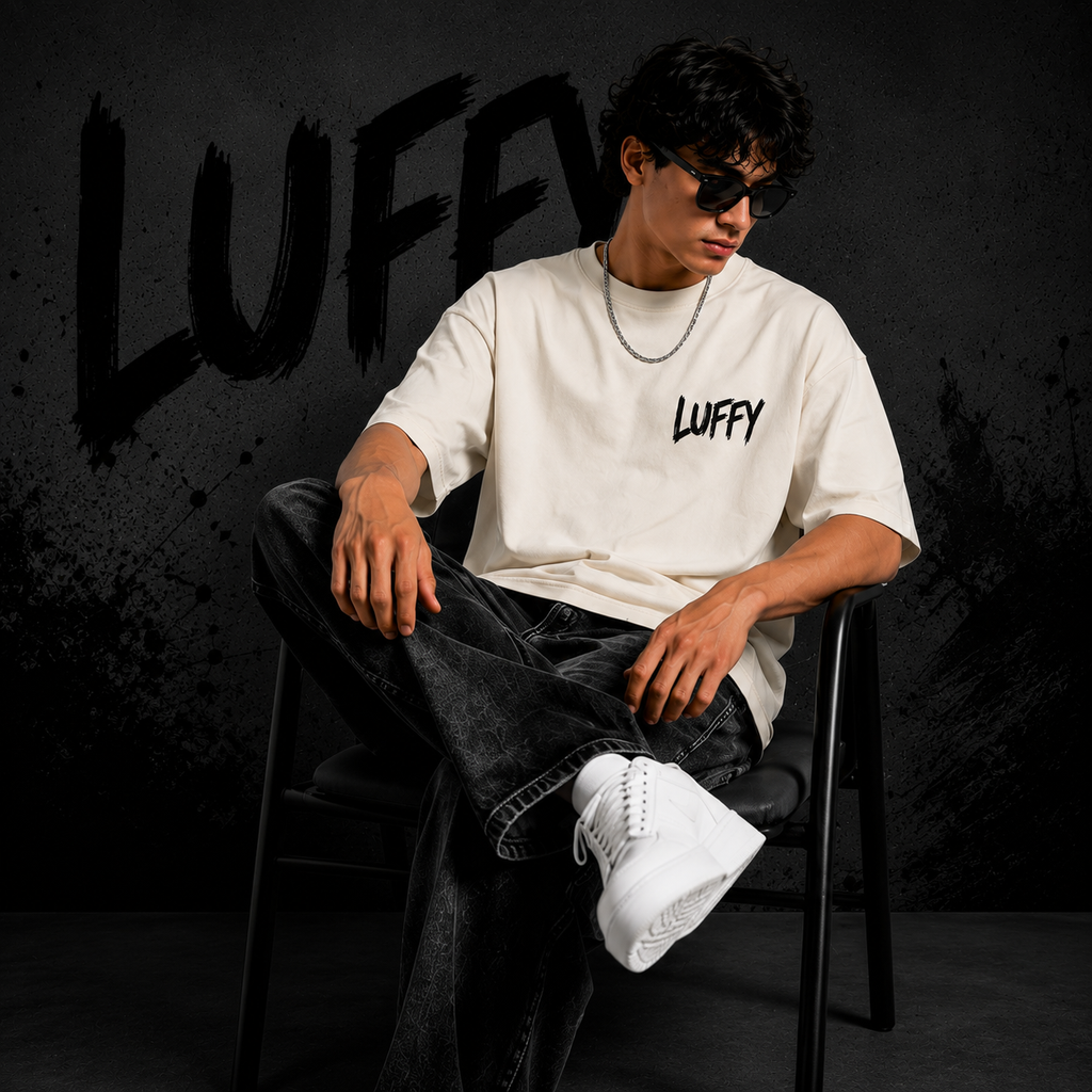 Adventure Monkey D Luffy Oversized Graphic T-Shirt for Men