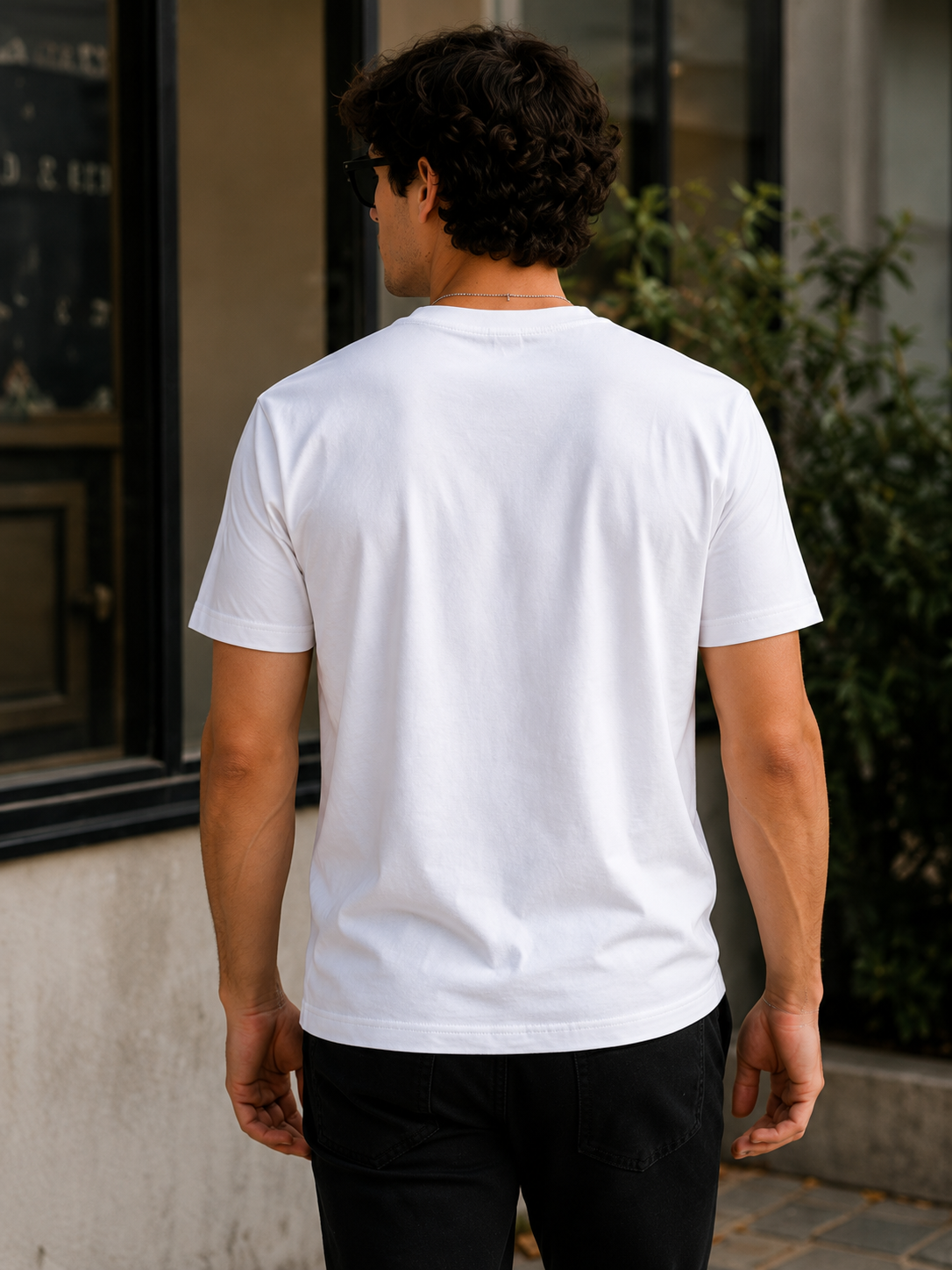 Men's Premium White Supima Cotton Classic Fit Solid T-Shirt