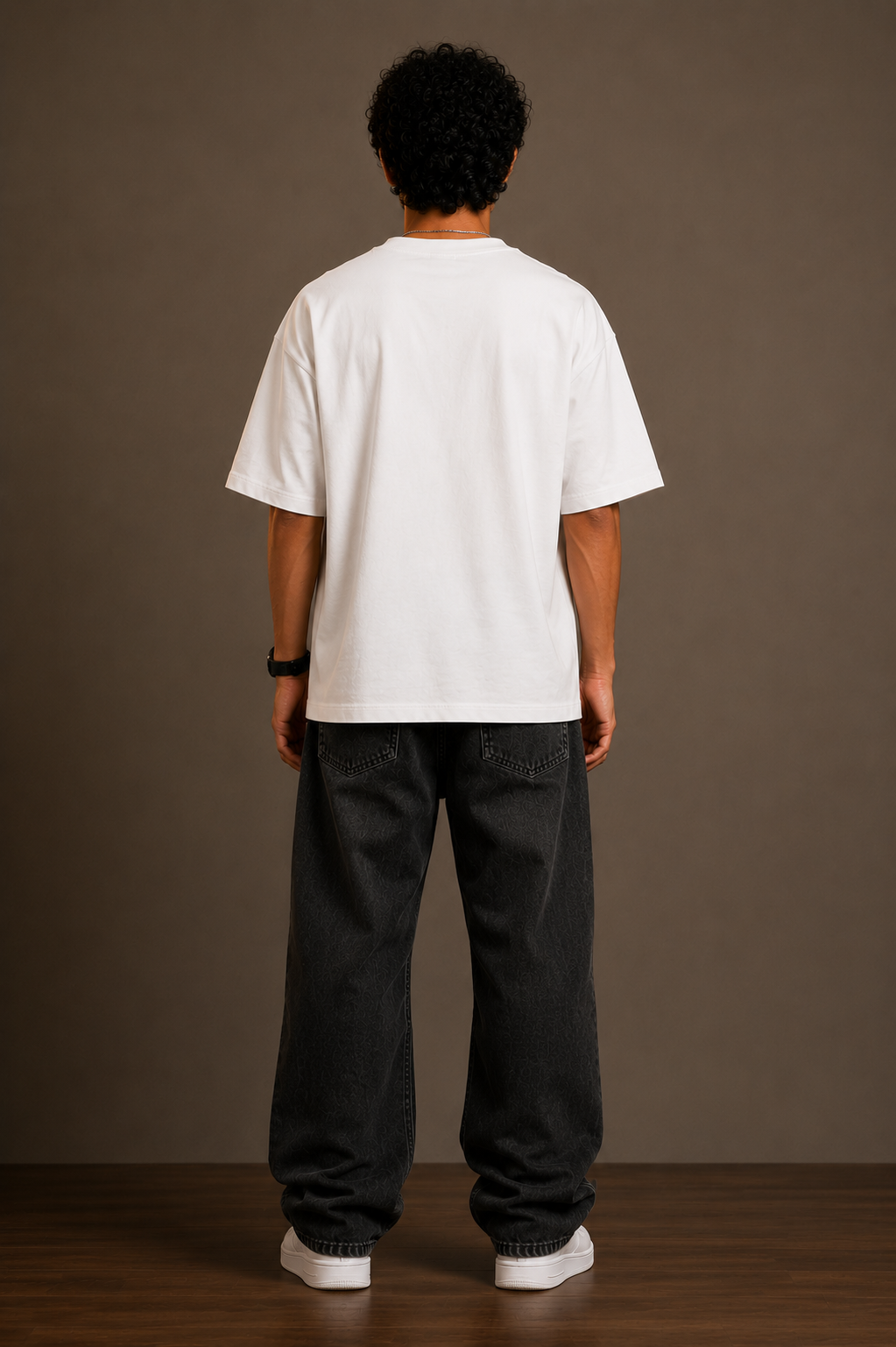 Kung-Fu Chaos Oversized Graphic T-Shirt for Men