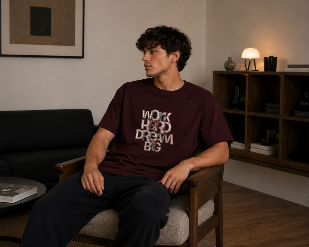 Work Hard Dream Big Men Classic Fit T-Shirt