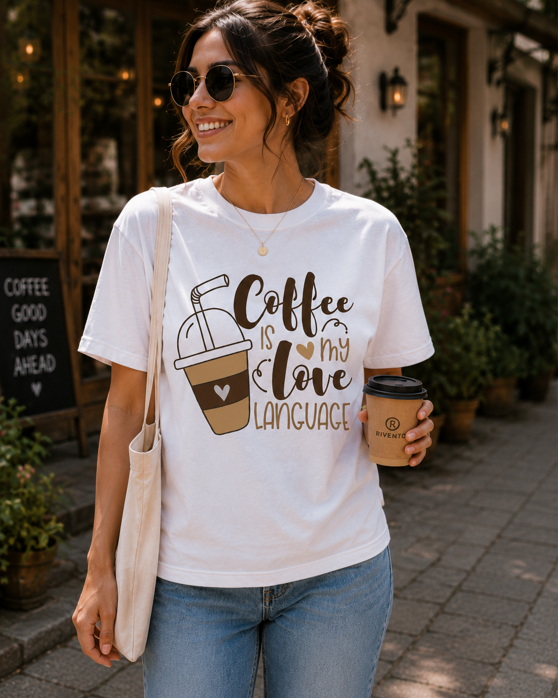 Women Coffee Is My Love Language T-Shirt