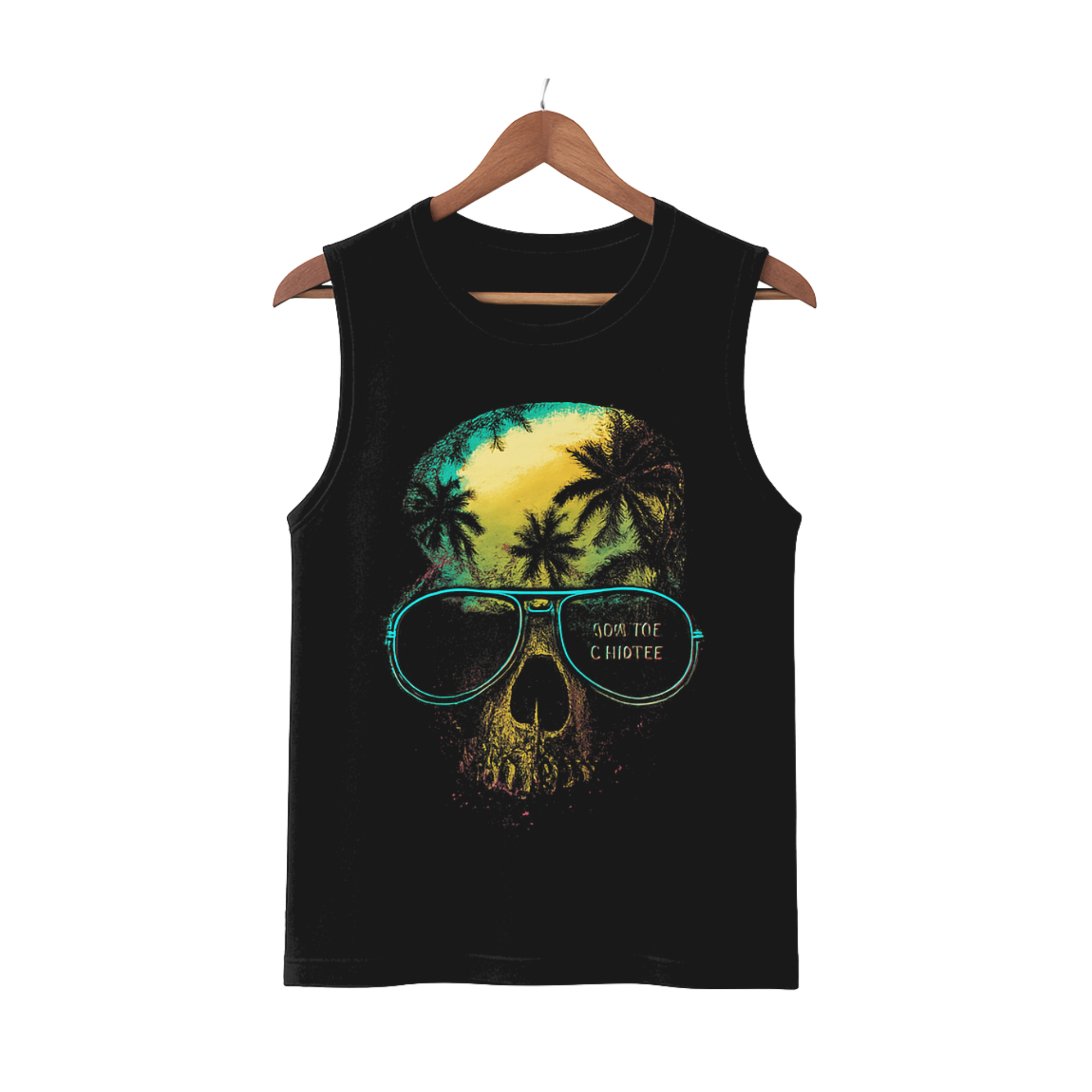 Black Skull Tank Top