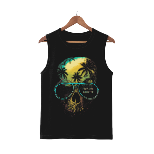Black Skull Tank Top