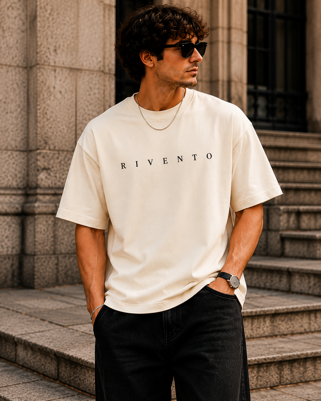 Create Your Own Reality Oversized Graphic T-Shirt for Men