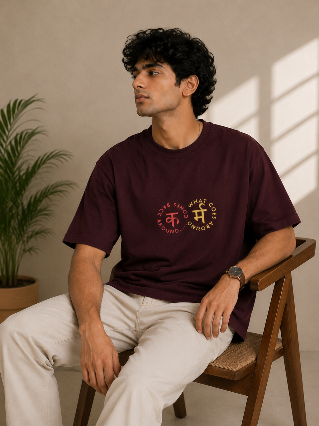Karma Symbol Graphic Men Classic Fit T-Shirt