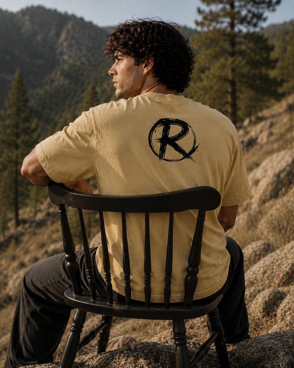 Wild Buffalo Graphic Oversized T-Shirt for Men