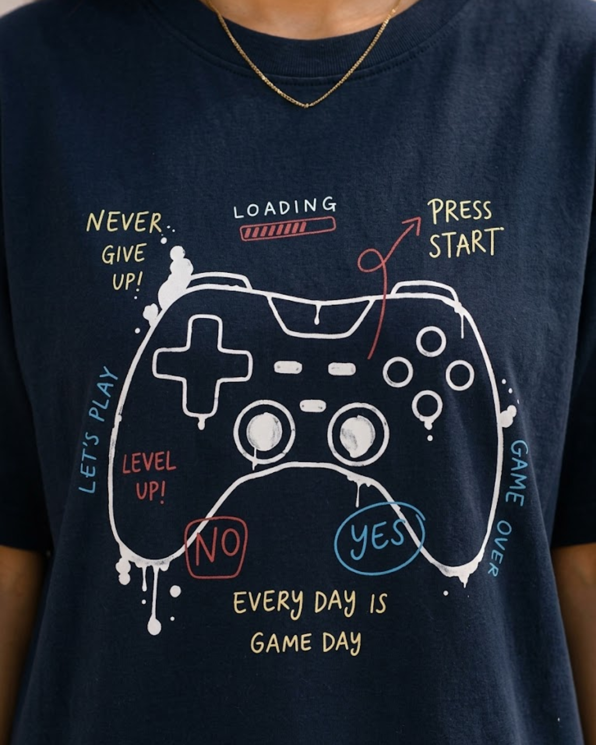 Women Born To Play Oversized T-Shirt