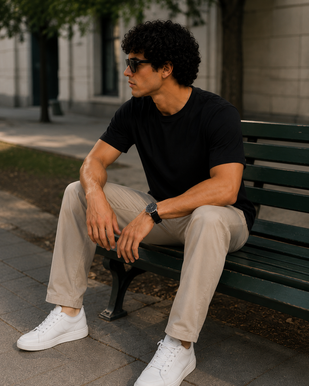 Men's Premium Black Supima Cotton Classic Fit Solid T-Shirt