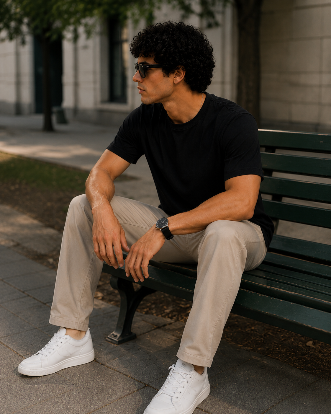 Men's Premium Black Supima Cotton Classic Fit Solid T-Shirt