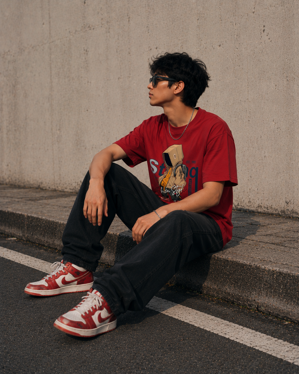 Urban Street Style Graphic Men Classic Fit T-Shirt