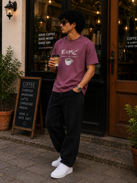 E=MC² Coffee Formula Men Classic Fit Graphic T-Shirt