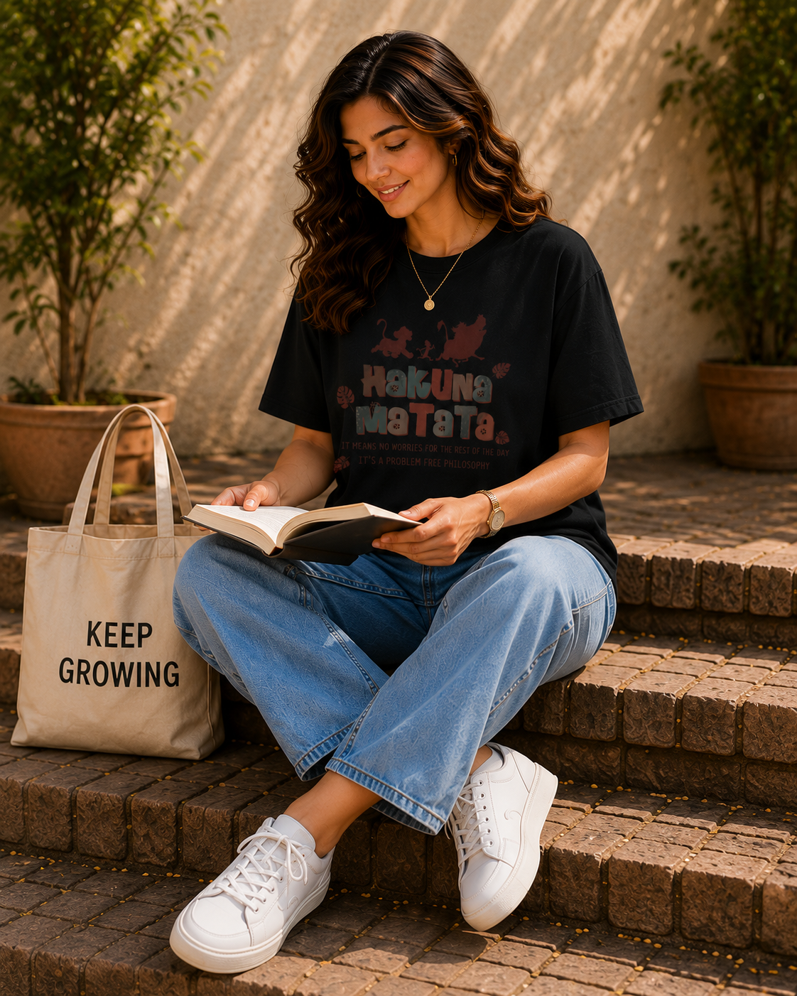 Women Hakuna Matata Graphic T-Shirt